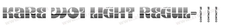Kare W01 Light Regul字体转换